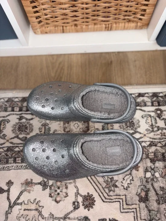 CROCS Glitter Fuzz-Lined brand new - Picture 2 of 7